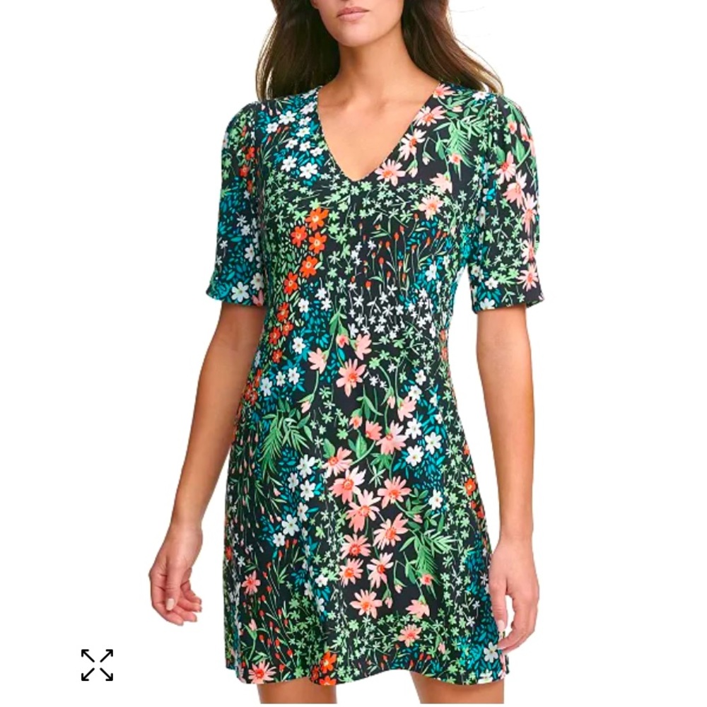 Tommy Hilfiger Garden Path Jersey Knit Shift Dress Size 4